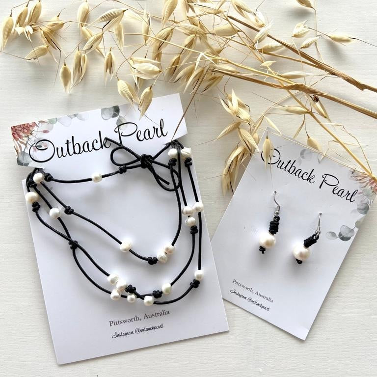 Leather Cord Lariet