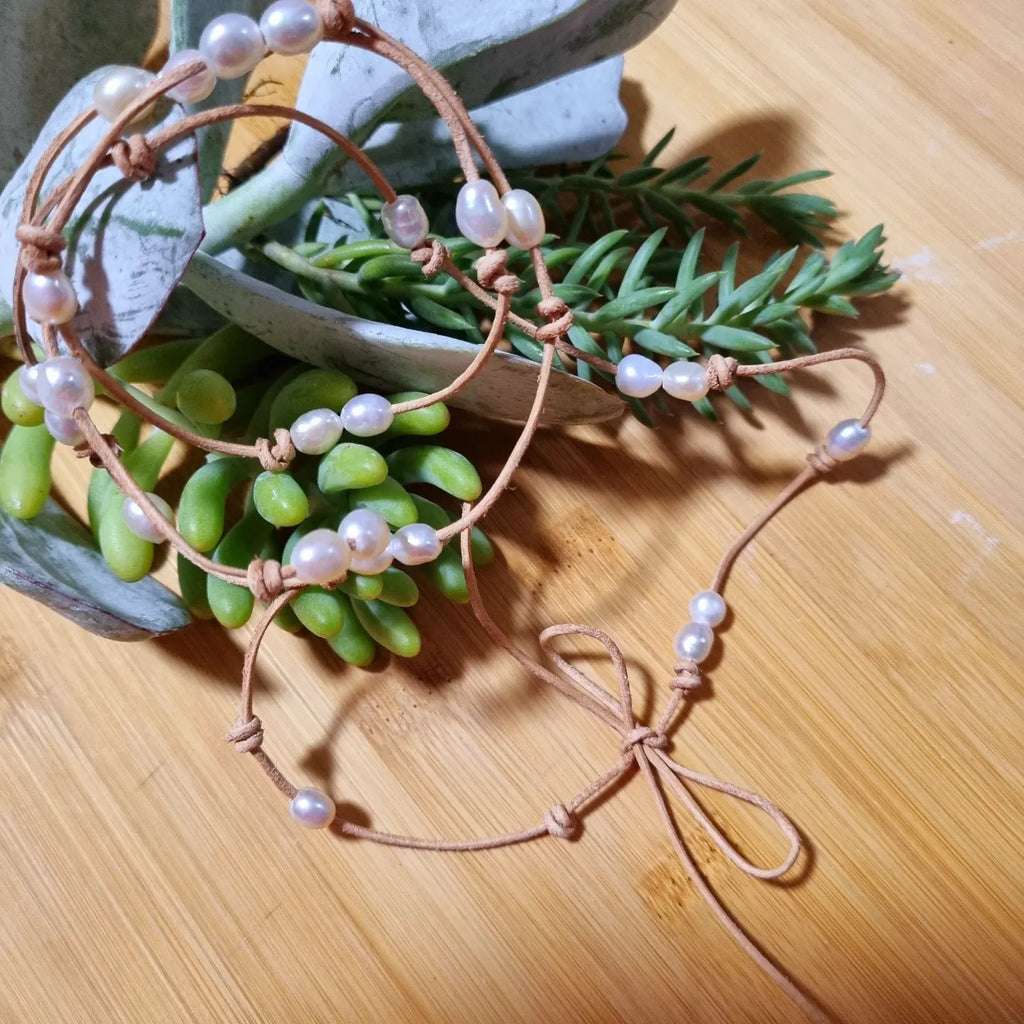 Leather Cord Lariet