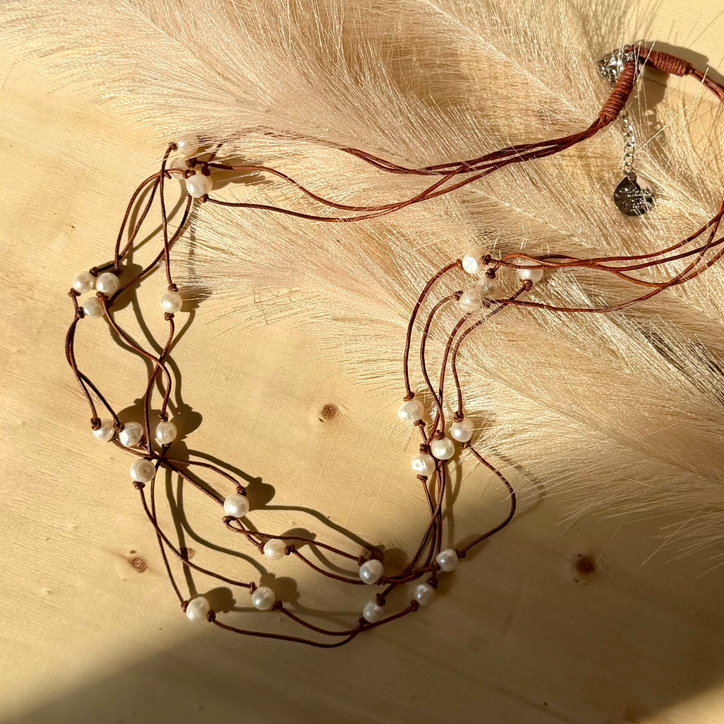 Multi Strand Knotted Necklace