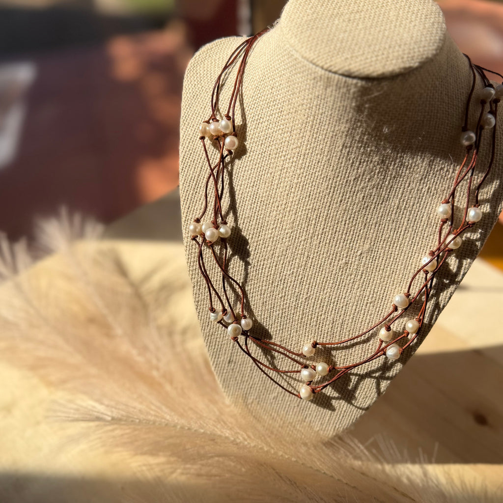 Multi Strand Knotted Necklace
